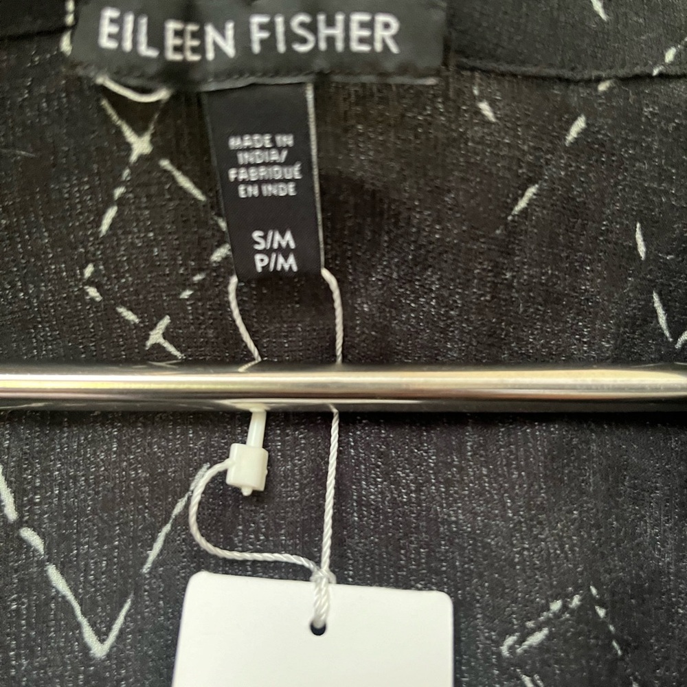 NWT EILEEN FISHER Marrakesh Printed Silk Tencel Long Kimono Jacket Top S/M/P/M - Picture 6 of 11
